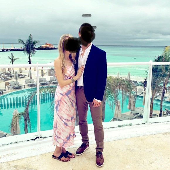 ASTR the label bias cut midi dress worn once. Cannot bundle this dress - Picture 6 of 6